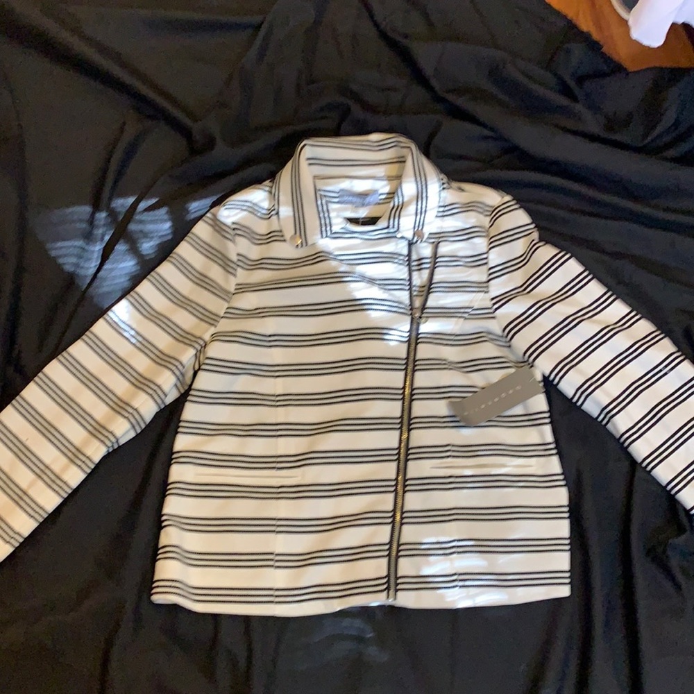 Black and white dressy jacket